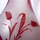 Paire de vases en verre