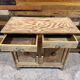 Small low buffet in pitch pine - 1940s - Sandblasted