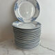 Set of 22 dessert plates Windsor Service Creil and Montereau