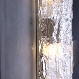 Elongated wall lamp by Kaiser Leuchten with double glass 1960s