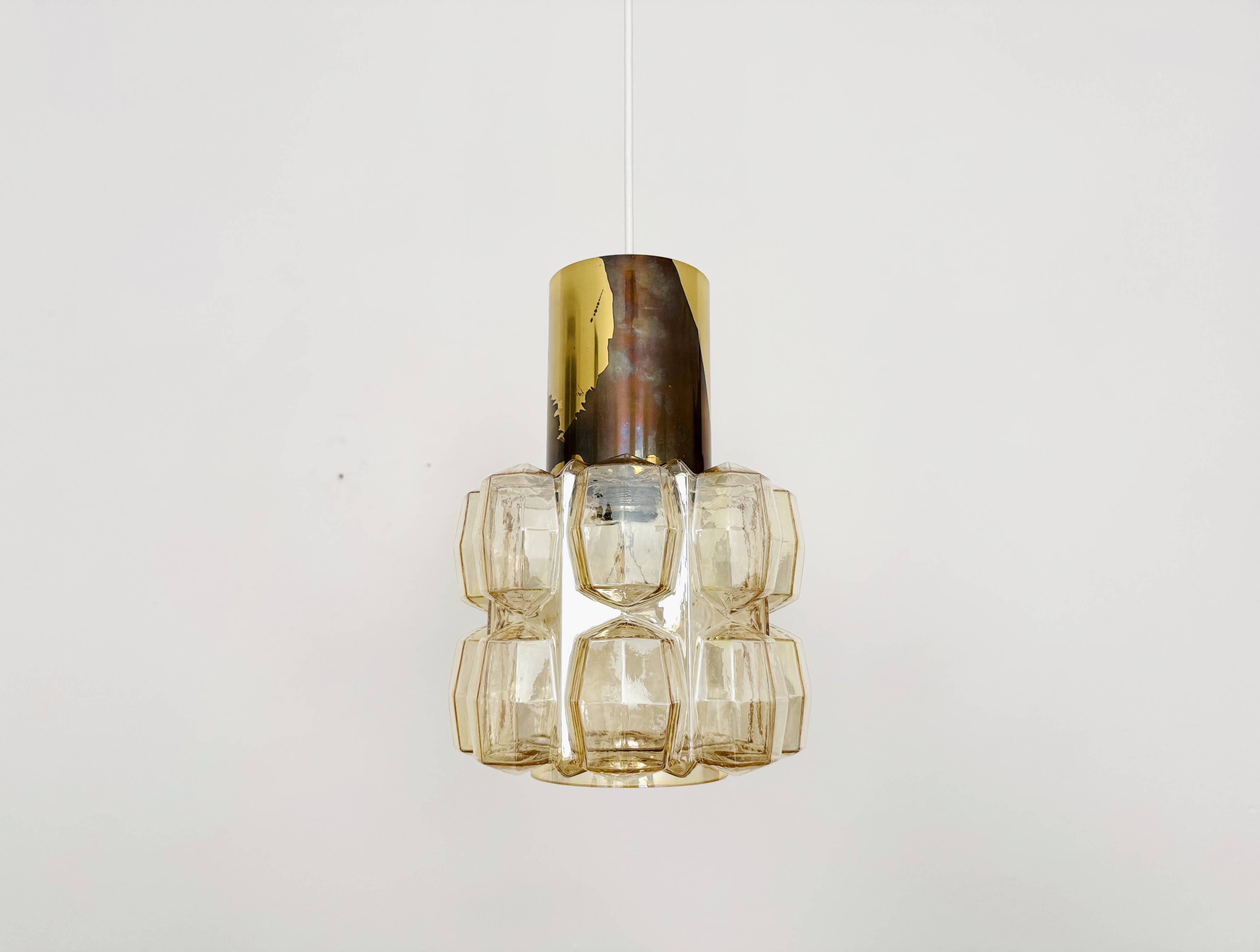 Bubble Glass Pendant Lamp by Helena Tynell for Glashütte Limburg