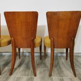 Art Deco Style Dining Chairs by Jindrich Halabala
