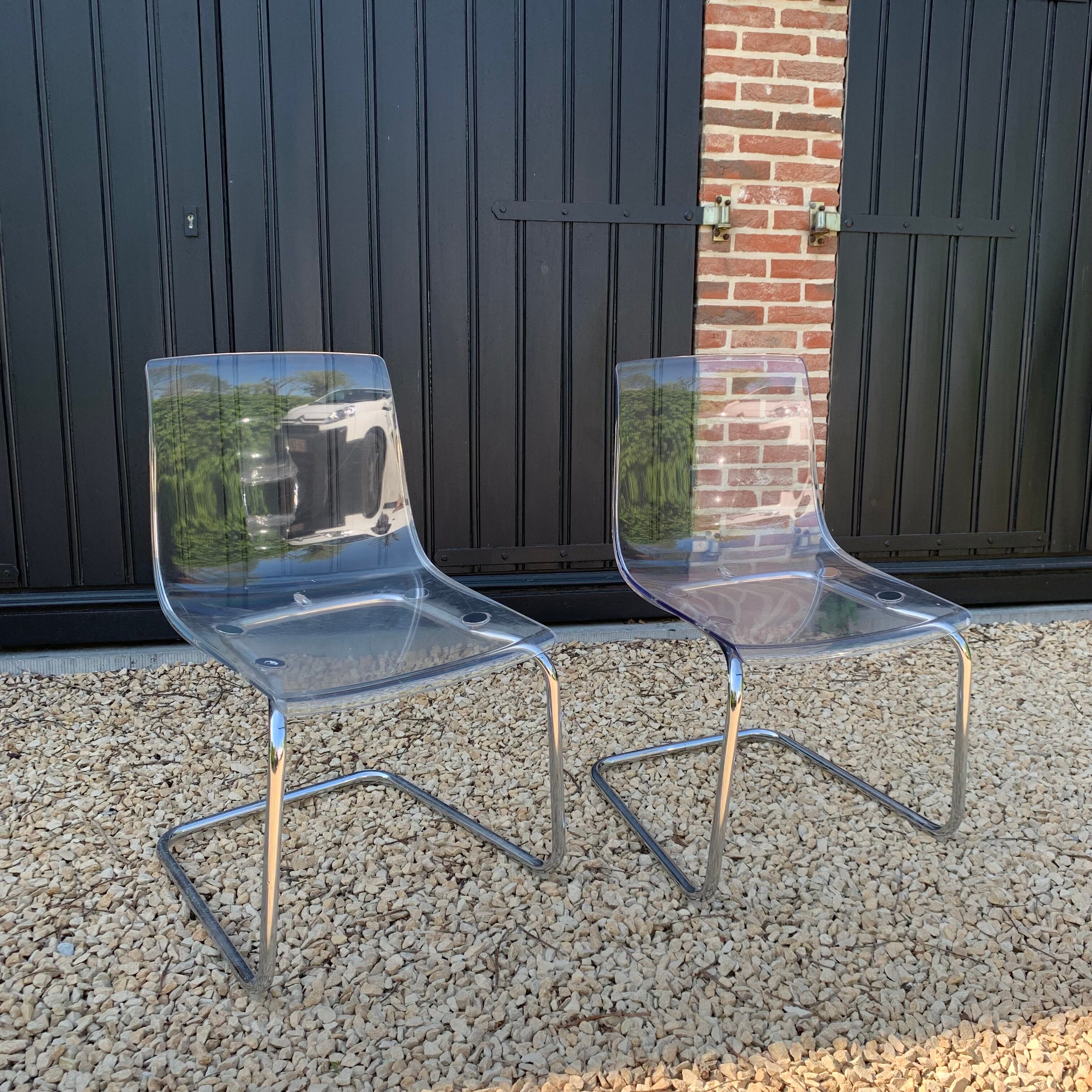 Pair of plexi chairs