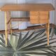 Louis Sognot desk bamboo, rattan