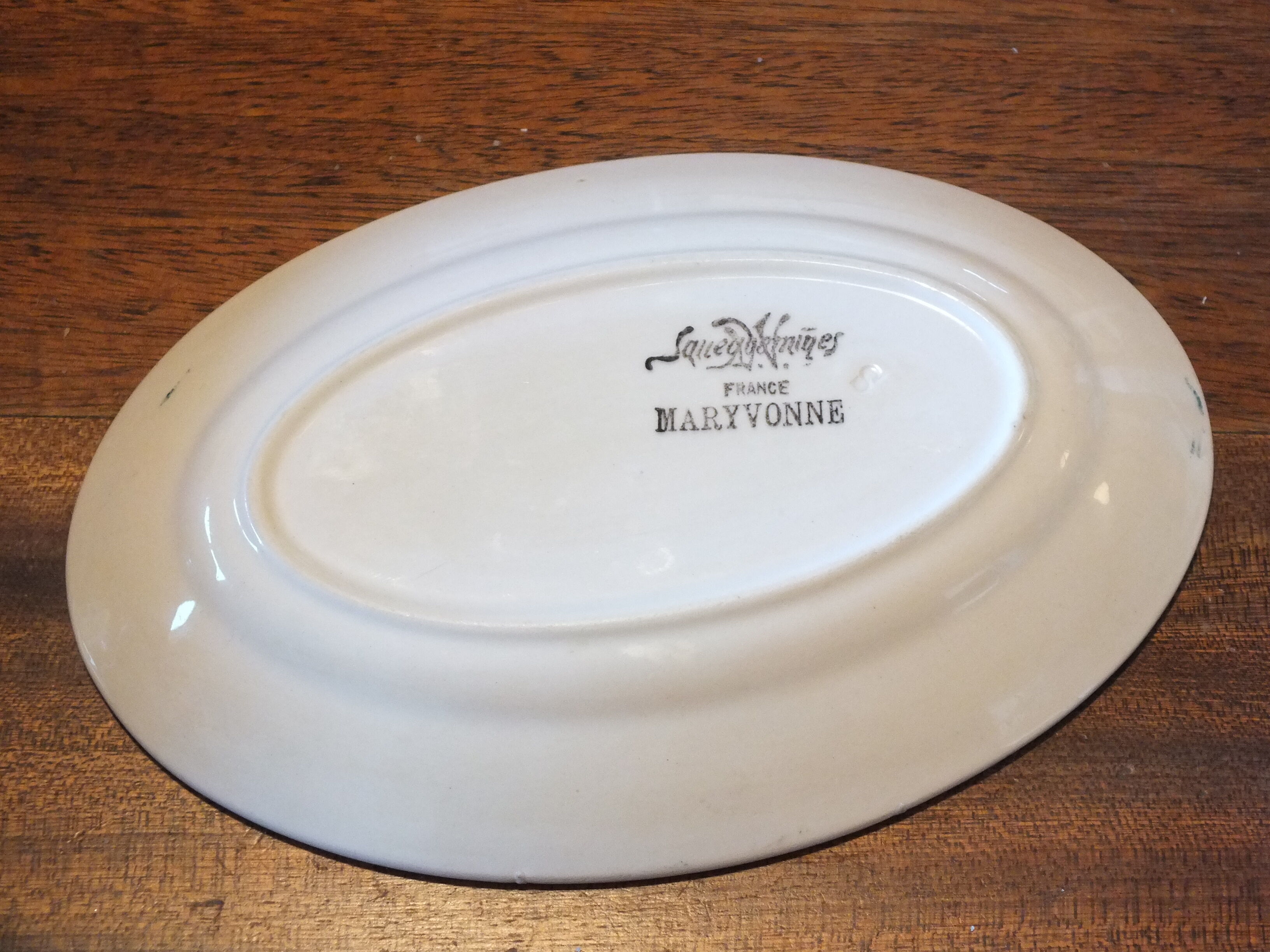 Ravier vintage Sarreguemines DV service Maryvonne