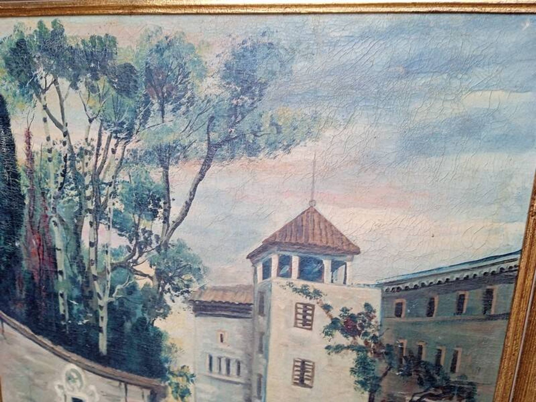 Huile sut toile "Vue de Venise", école vénitienne