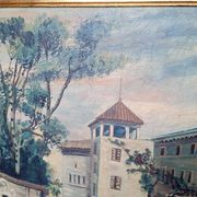 Huile sut toile "Vue de Venise", école vénitienne
