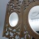 Ancient triptych in olive wood. Italy.