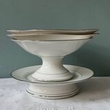 4 plats en porcelaine de Limoges Jules Vieillard XIXème