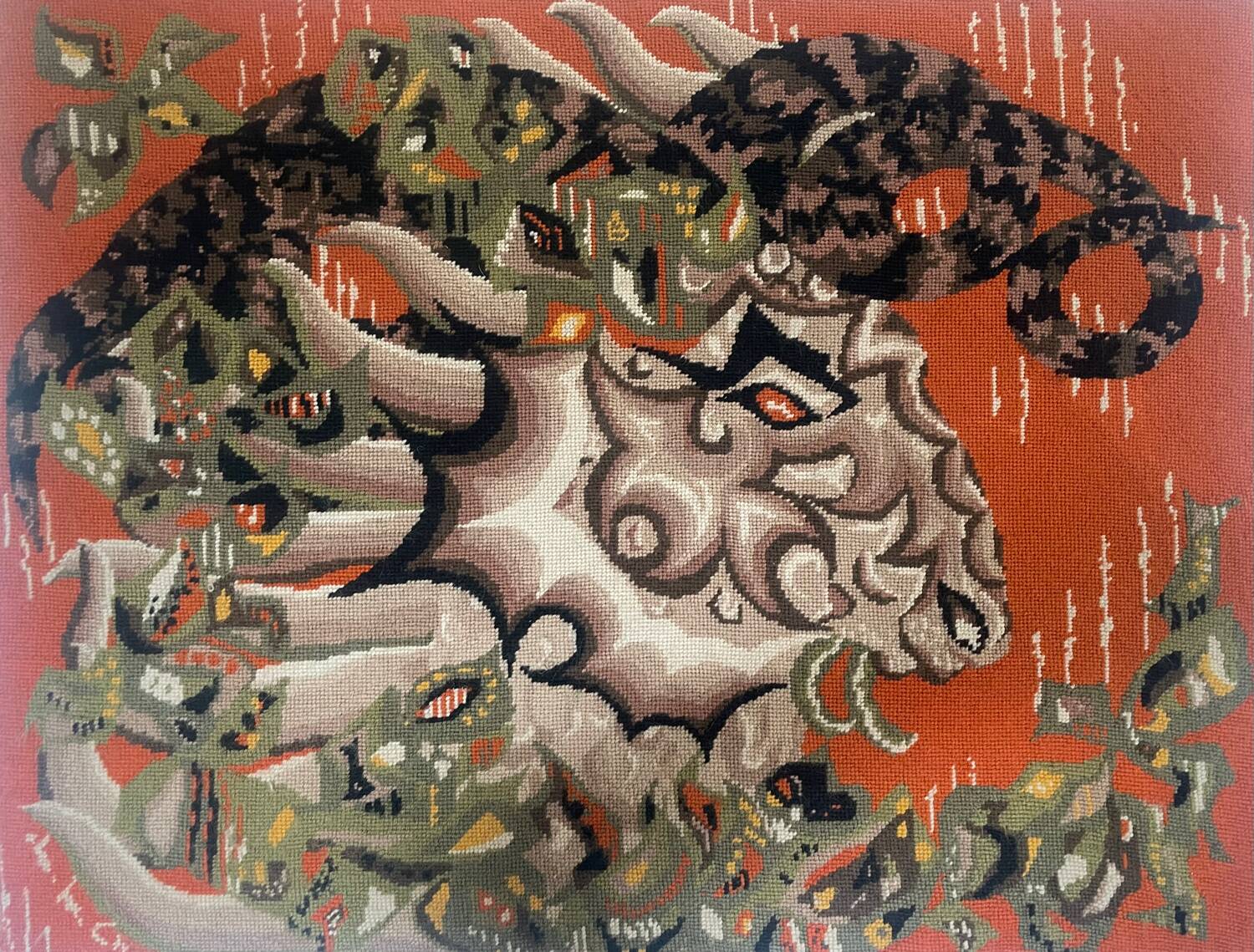 Tapisserie le bélier par M.M Charollais