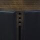 Fauteuil design en cuir noir de Giorgetti