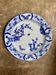 Round flat dish Creil & Montereau in blue ironstone, "Japan" service