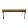 J. L. Moller danish teak bench with cord seat, 1950s