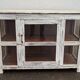 Small old white wooden display case