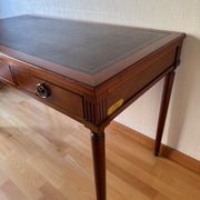 Louis XVI style flat desk "Coubertin" in mahogany reissue by Grange
