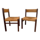 Pair of Mid-Century wicker chairs