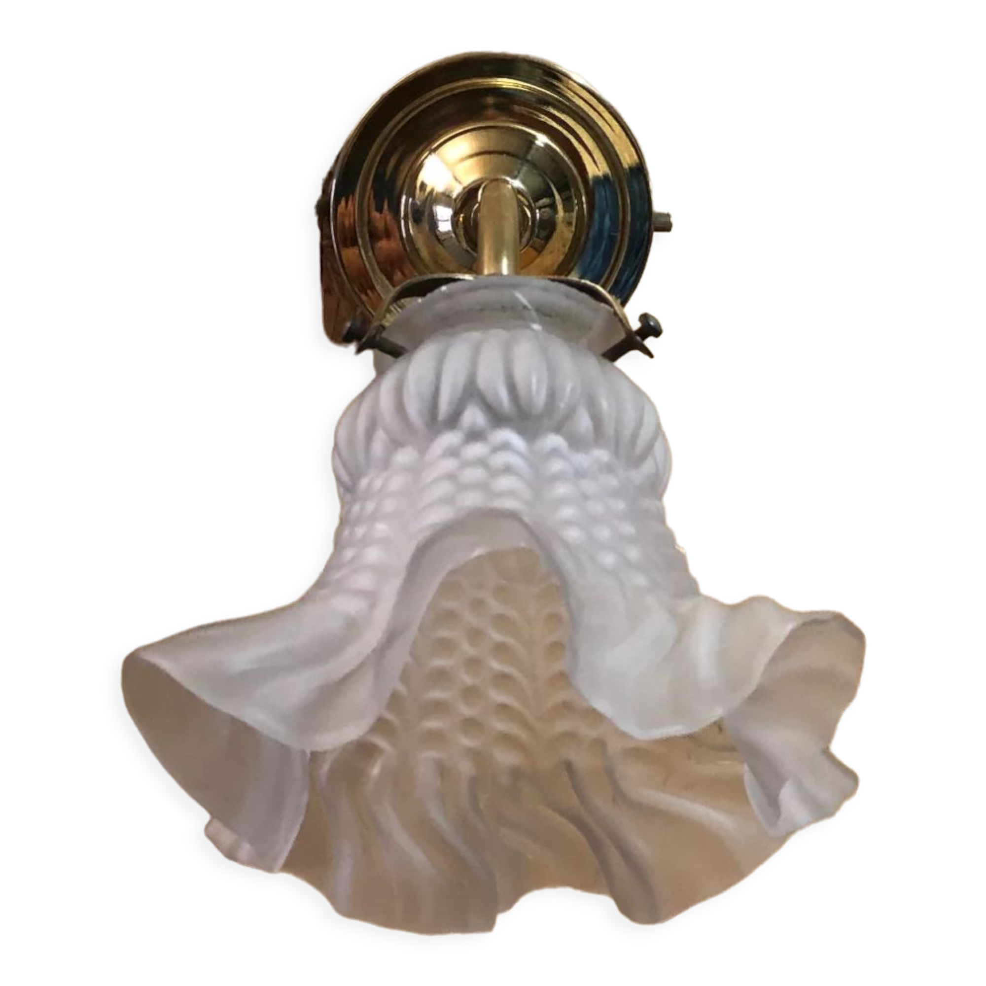 Tulip wall lamp sandblasted glass