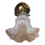 Tulip wall lamp sandblasted glass