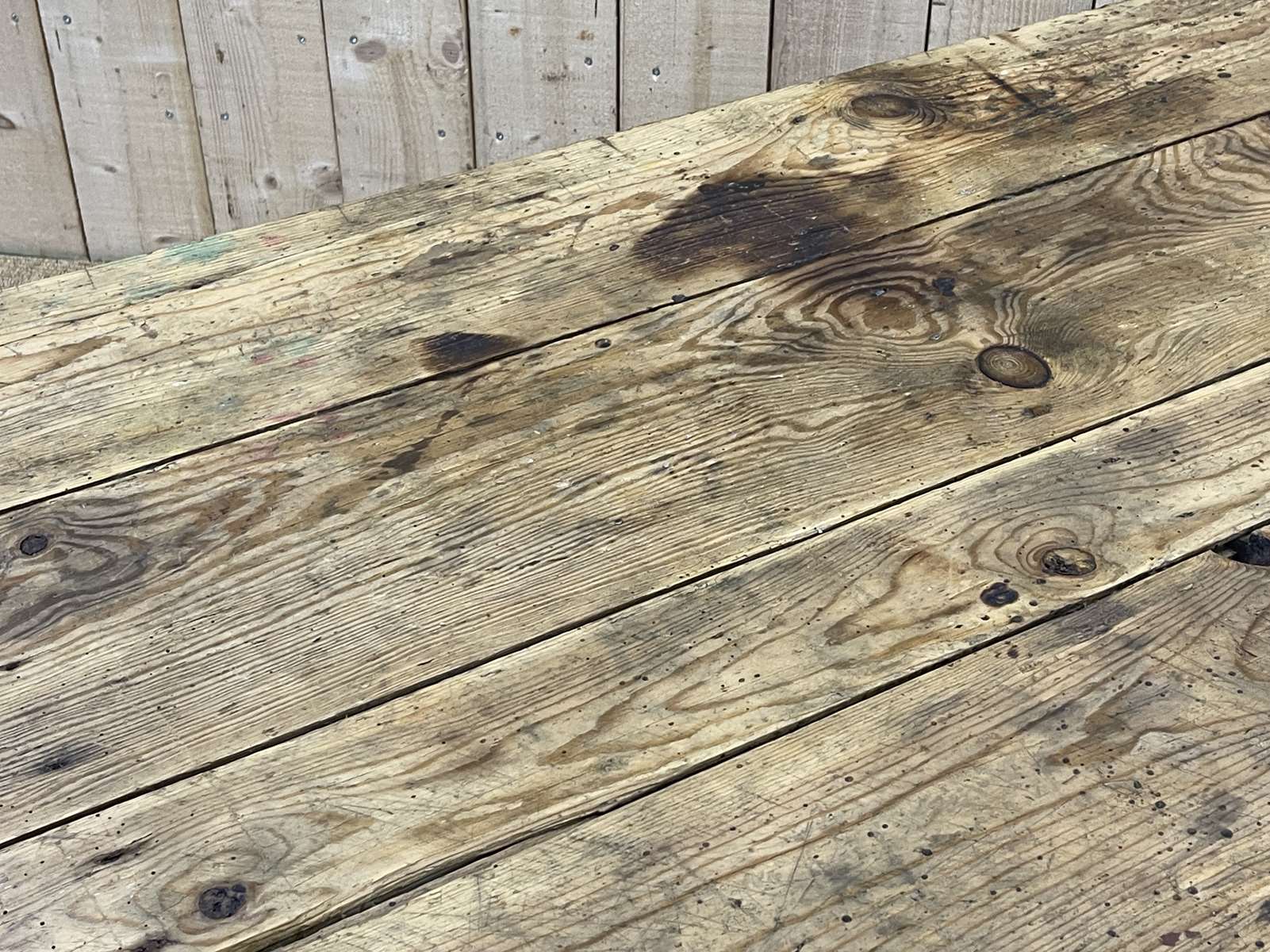 Coffee table in fir early XXth