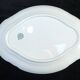 Emile BOURGEOIS PARIS Oval dish in faience floral motif