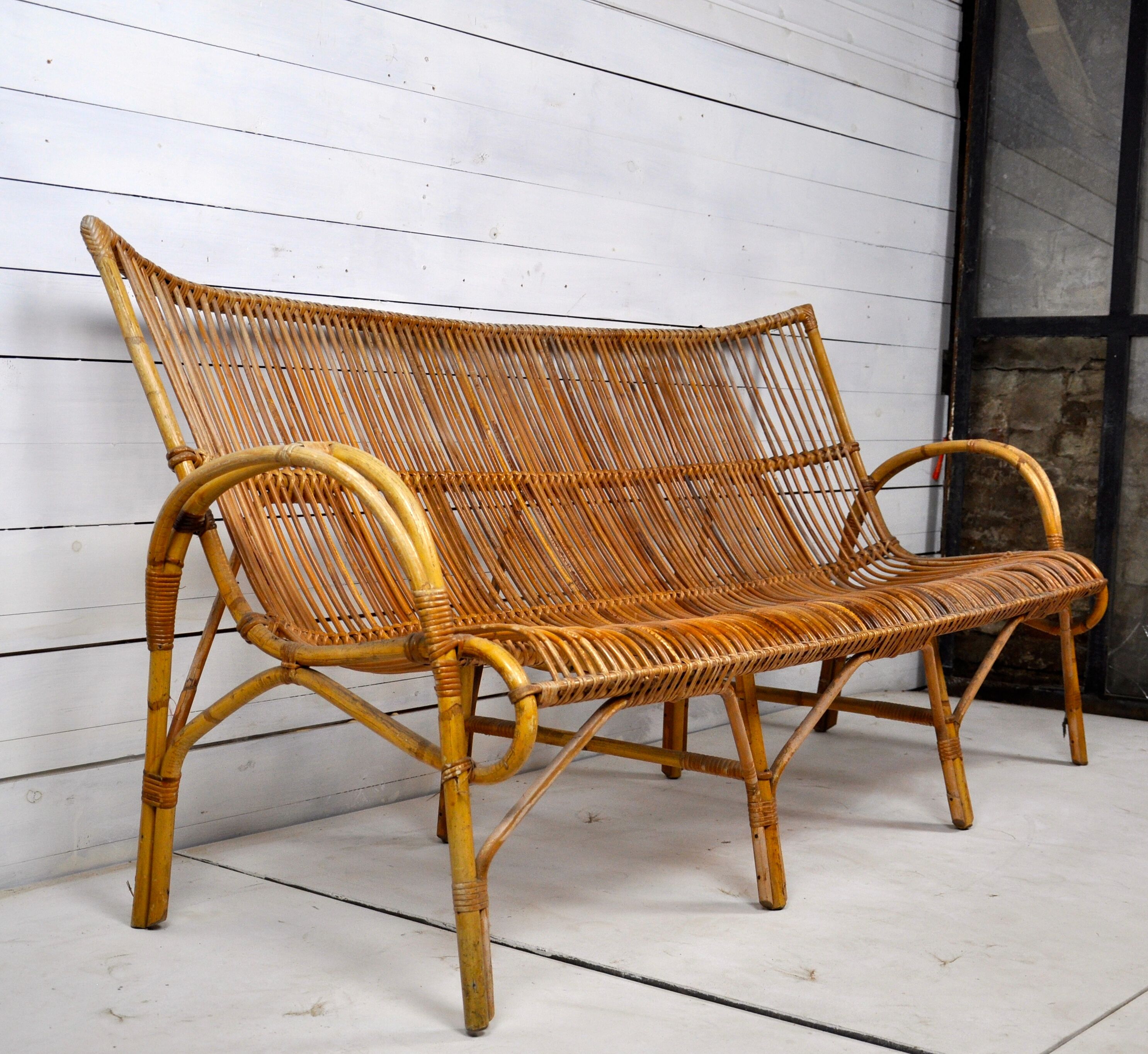 Banquette en rotin