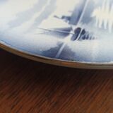 Marine decorative dish of the 30s by Saint-Amand