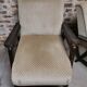 Paire de Fauteuils club / Chauffeuse vintage 50's , pieds compas