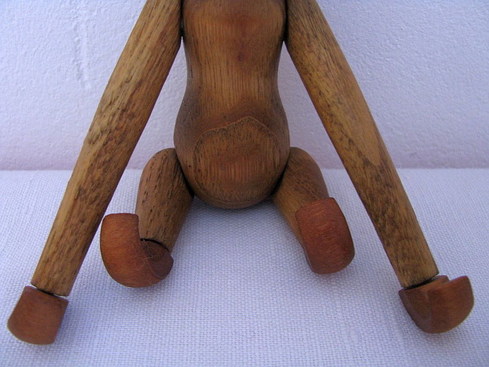 Teak monkey figurine Denmark 1970. no 2