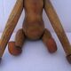 Teak monkey figurine Denmark 1970. no 2