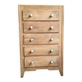 Art Deco oak chest of drawers.