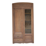 Superb large Parisian oak wardrobe (1930s/1940s)