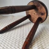 Vintage wooden tripod stool
