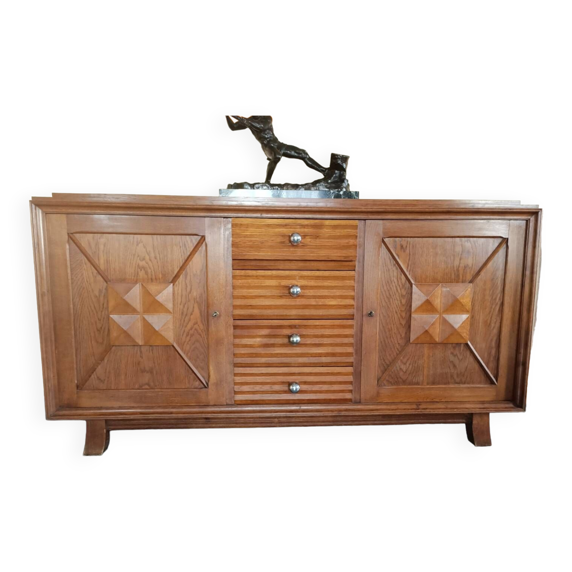 Sideboard 1940 France Brutalist style Charles Dudouyt