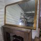 Louis Philippe style gilded mirror, mid-20th century, bevelled mirror.