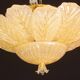 Set of 2 Dubai, Murano Glass Gold Flush Mount, 1970s