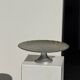 Cake stand on pedestal in glass with peacock feather effect D33 H10