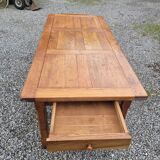 Oak farm table, 200×90 cms