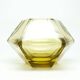 Art Deco vase, citrine crystal, designed by R. Hlousek, Moser, Czechoslovakia, 1930s