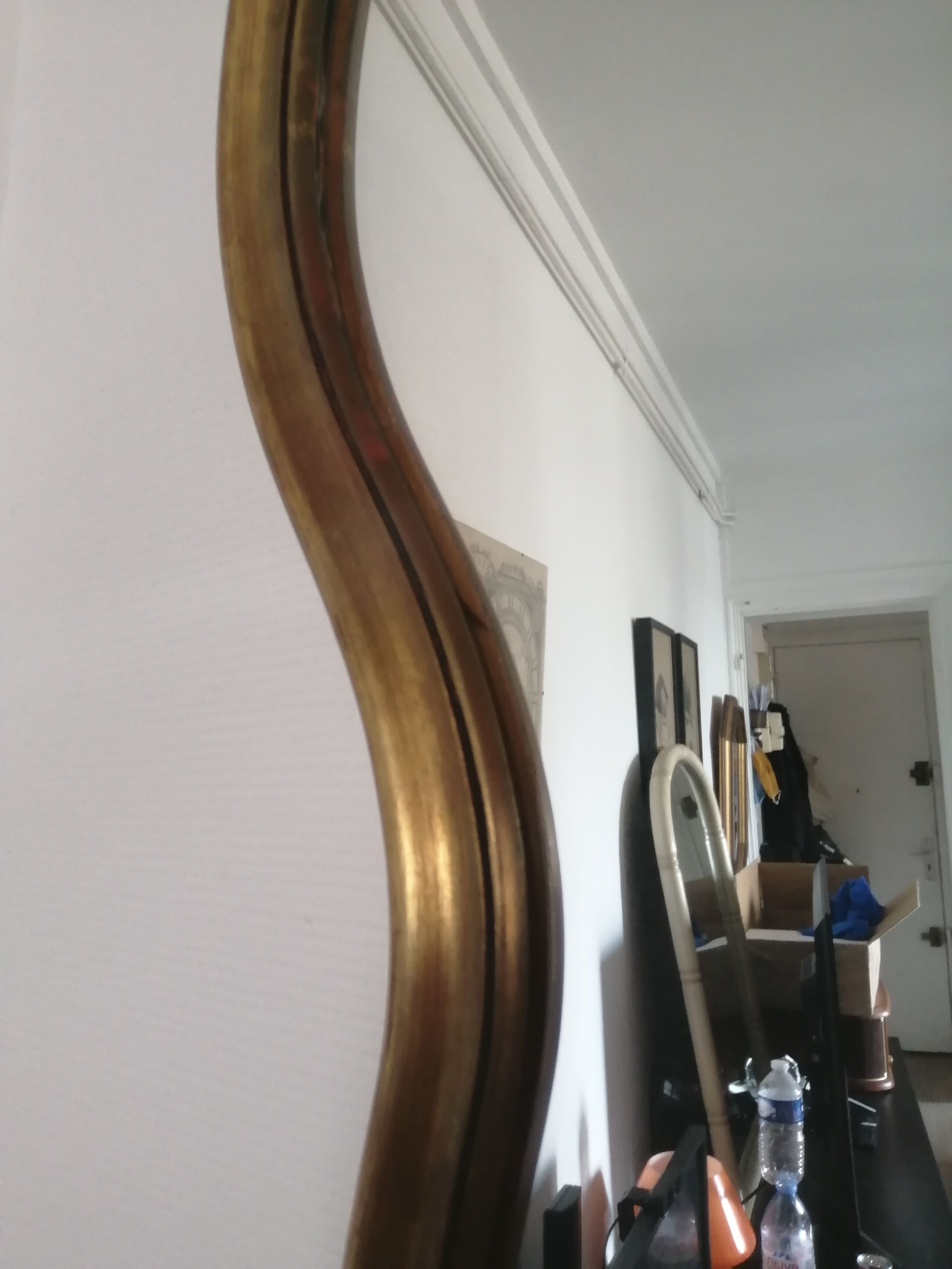 Golden mirror  50x70cm