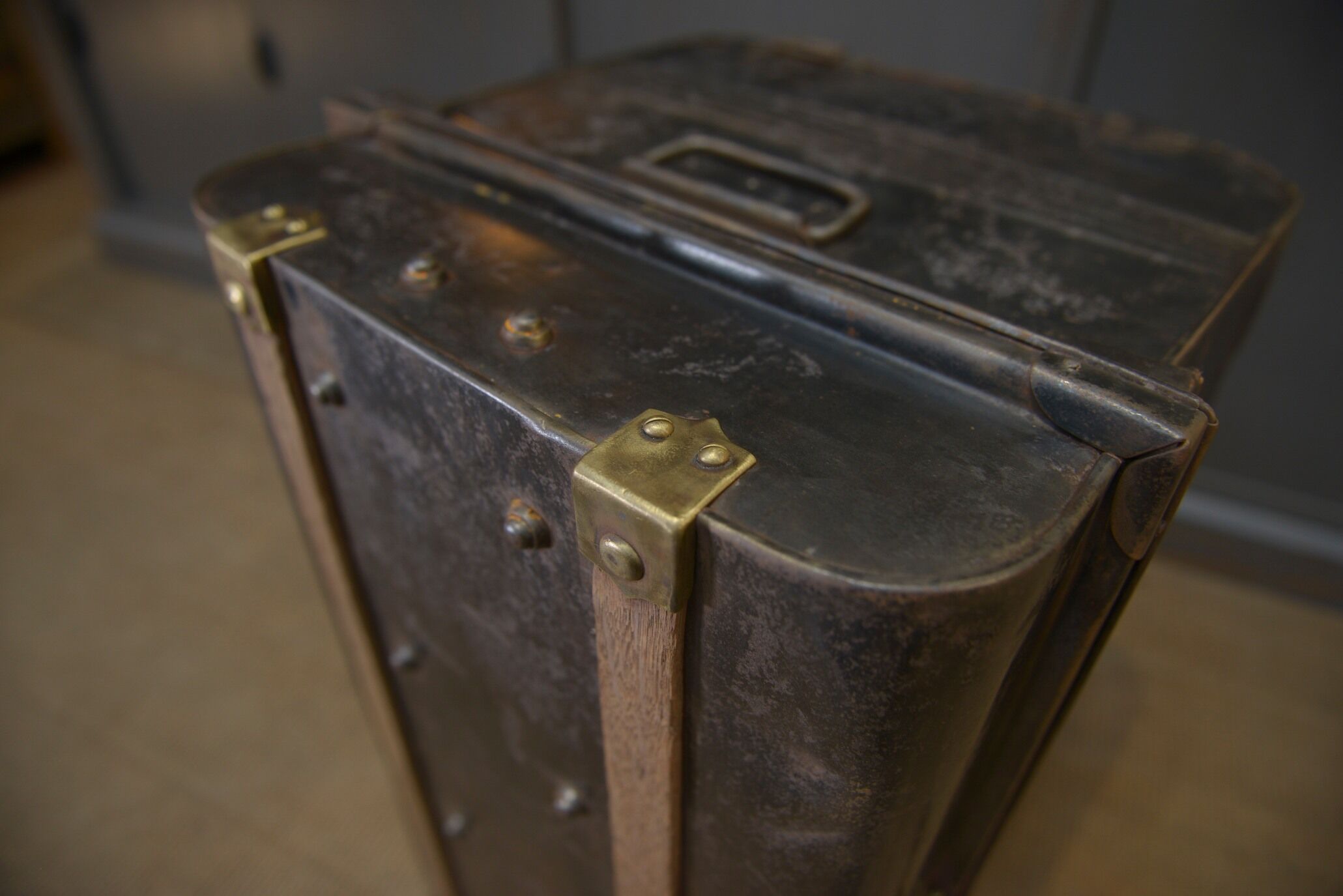 Old metal trunk Willaimson & Sons