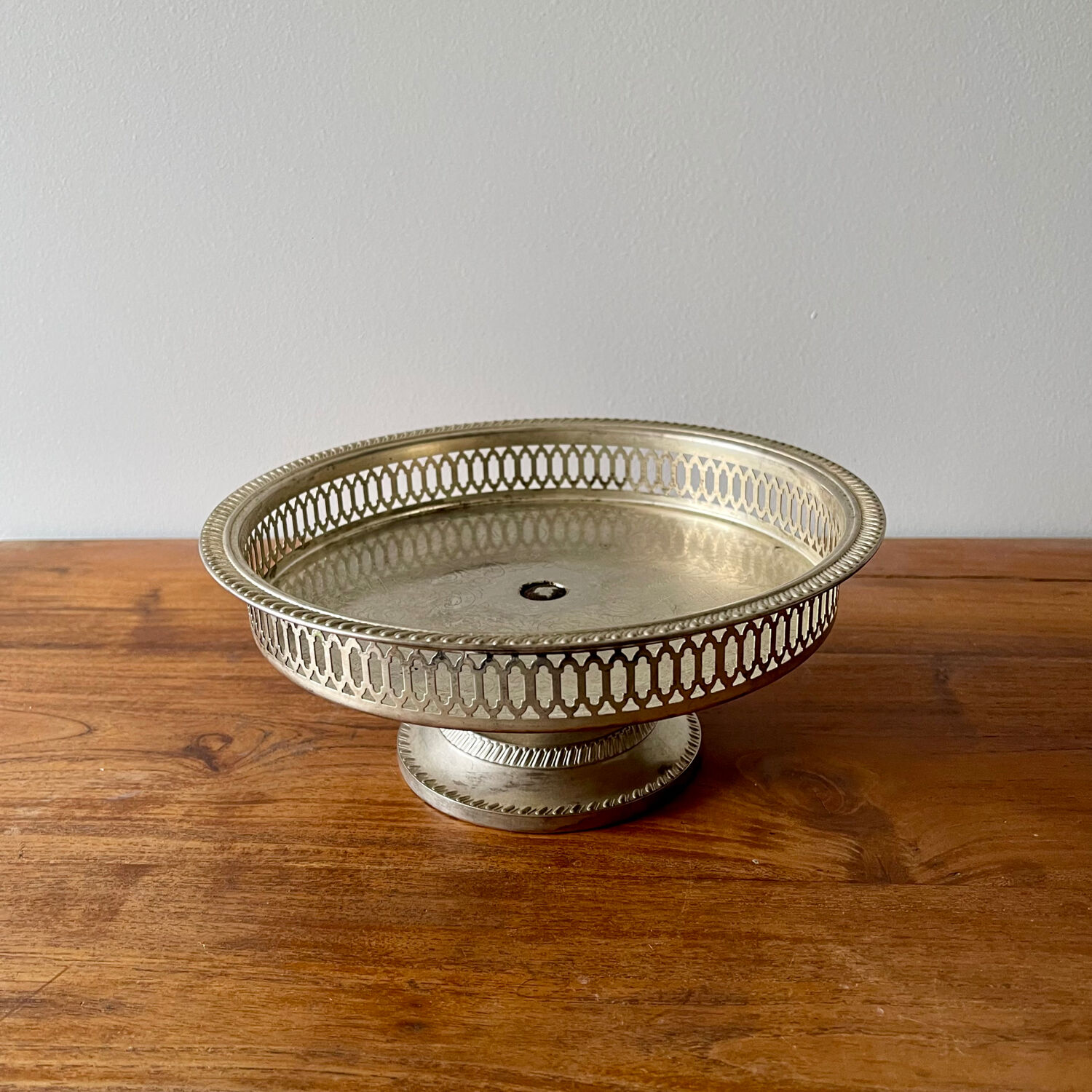 Silver-plated fruit bowl