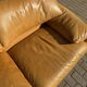Beautiful Cassina Maralunga 2-seater in camel light patinated natural leather.