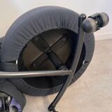 Armchair with pouf model girotonda italian design francesco binfaré year 80
