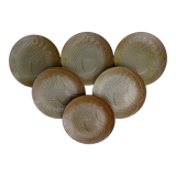 Flat plates Fish Sandstone CNP Village France Lot of 6