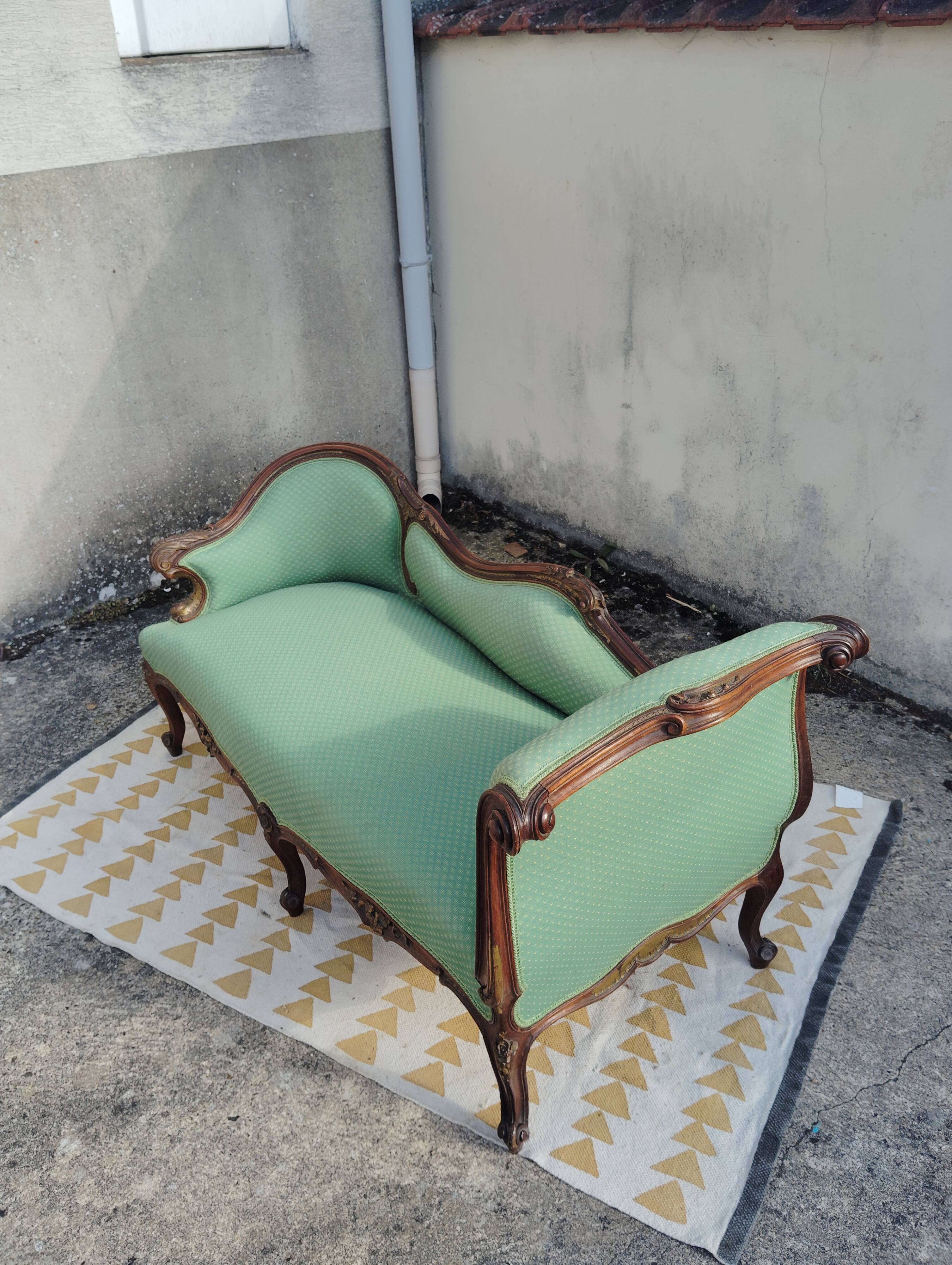 Louis XV style chaise longue or nightlight