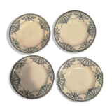 Series of 4 plates earth of iron LG Austerlitz