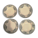 Series of 4 plates earth of iron LG Austerlitz