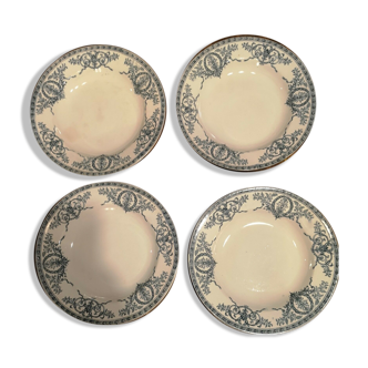 Series of 4 plates earth of iron LG Austerlitz