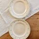 Antique flat plate, Longwy ironstone, Violetta model.