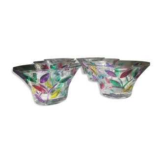 Set of 6 glass cups